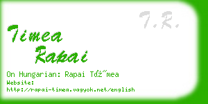 timea rapai business card